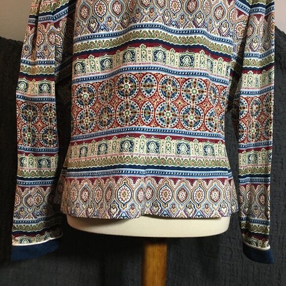 Adriana Papell Boho Pasley Blazer Size Large - Picture 10 of 13